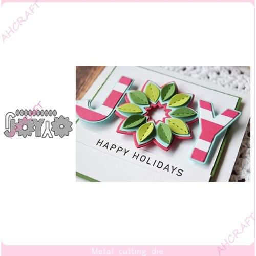 JOY Letter lace Metal Cutting Dies for DIY Scrapbooking Photo Album Decorative Embossing PaperCard Crafts Die2020