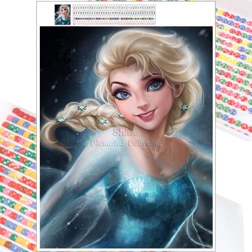 DIY Diamond Painting Embroidery Kit Aisha Princess Cartoon Mosaic Disney 5D Full Square Circle Christmas Home Decoration