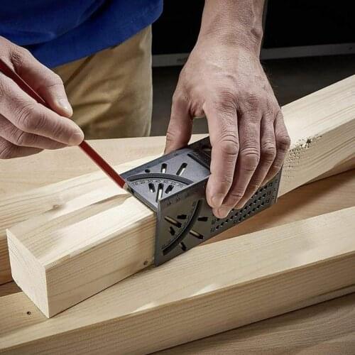 Plastic Wood 3D Corner Ruler Woodcraft Subscriber T-Type Multifunctional 90 Sovereign Degree Angle Protractor Carpenter Tools