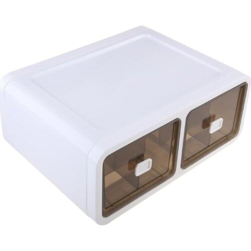 Drawer Type Lattice Bra Underwear Finishing Box Plastic Transparent Organizer 94PF