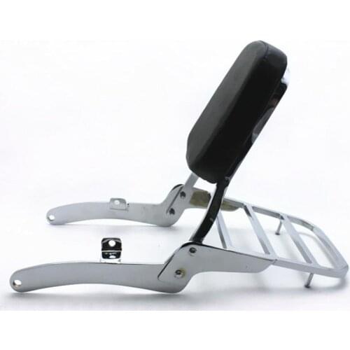 For Yamaha Virago XV 400 XV400 Motorcycle Rear Backrest Back Rest Sissy Bar Luggage Rack Support Tail Box Holder Shelf Bracket