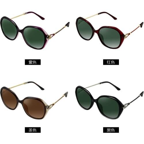 Polarizer sunglasses large frame driving riding ladies sunglasses ladies polarizer r-8266