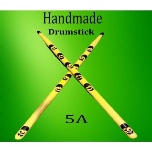 Pongee Drum Drum Drumstick 5 A Yellow Caribbean Special Design Handmade professional drummer concert model skull