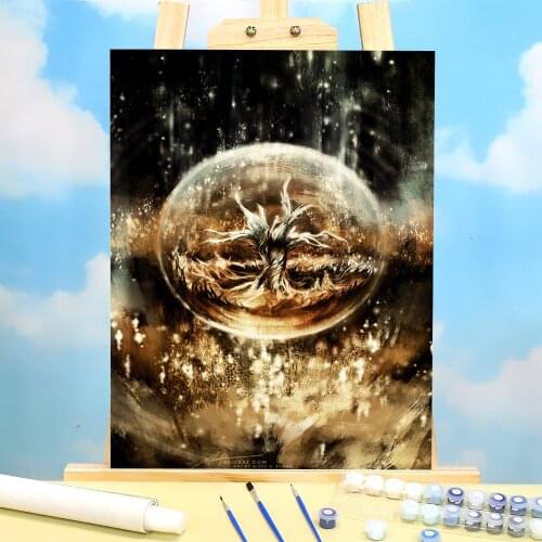 Portrait Painting By Numbers Package Acrylic Paints 50*70 Canvas Painting Wall Decoration For Handiwork