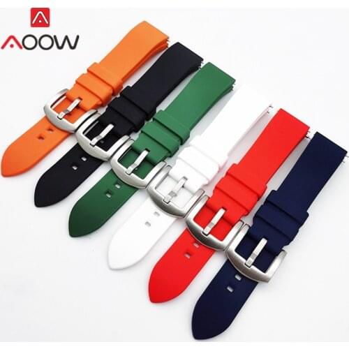 18mm 20mm 22mm 24mm 19mm 21mm Silicone Sport Strap Rubber Replacement Band for Samsung Galaxy Active2 S3 Huawei Watch GT 2 46mm