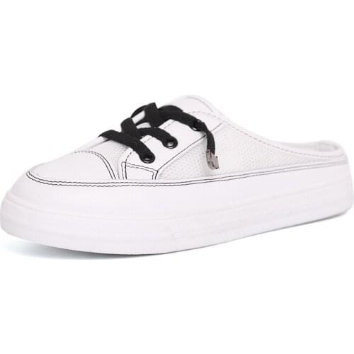 Womens Slippers 2019 Summer New Casual Mesh Flat with Flip Flops Outdoor Slides Woman