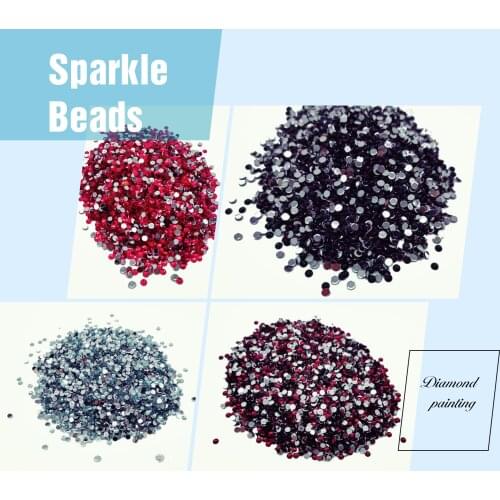 Special Sparkle Beads Crystal Diamonds 4 Colors, 25g per pack, 100g in total