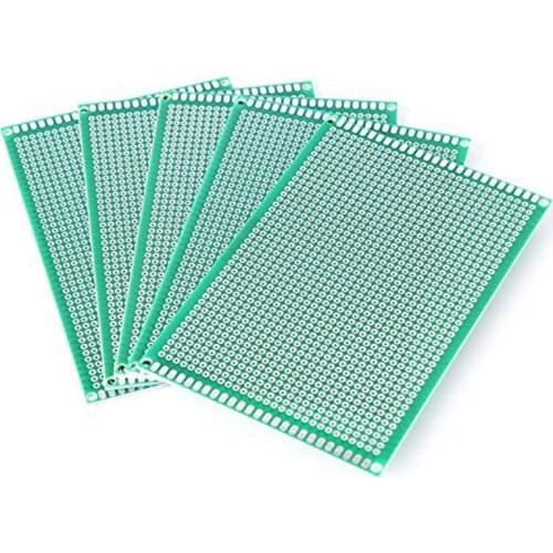 5pcs 8x12cm Single Side Copper Prototype PCB 8*12cm Universal Printed Circuit Board Fiberglass Plate For Arduino Soldering Board
