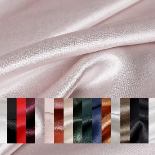 Pearlsilk High quality Satin Cotton Charmeuse Soft Fabrics 100%Cotton Materials Spring Dress DIY clothes fabric Freeshipping