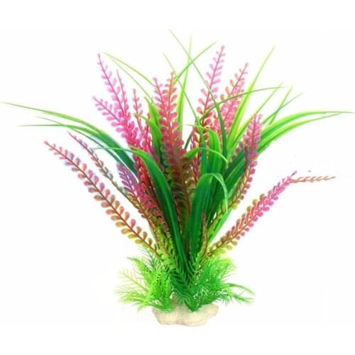 27cm Plastic Artificial Plant Aquarium Ornament Decor Fish Tank Water Plant Grass Decoration Aquarium Background