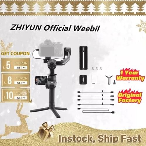 ZHIYUN Weebill 2, 3-Axis Gimbal Stabilizer for DSLR , Mirrorless Camera, Nikon Sony Panasonic Canon Fujifilm BMPCC 6K, Weebill 2