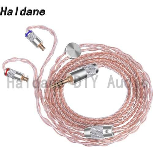 Haldane 3.5/2.5/4.4 Balanced Copper Silver Plated Mixed Headphone Upgrade Cable A2DC For CKR100 CKR90 CKS1100 LS50 （Soft 1.2m)