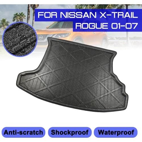 Car Carpet For Nissan X-Trail Rogue 2001 2002 2003 2004 2005 2006 2007 Rear Trunk Anti-mud Cover Floor Mat