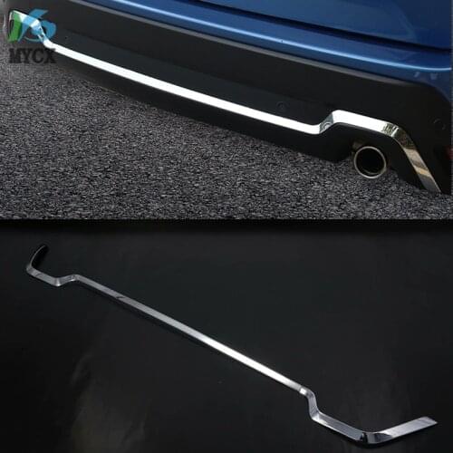 Car Styling Chrome Exterior Rear Bumper Bottom Protector Cover Trim 2PCS For Subaru Forester SK 2019