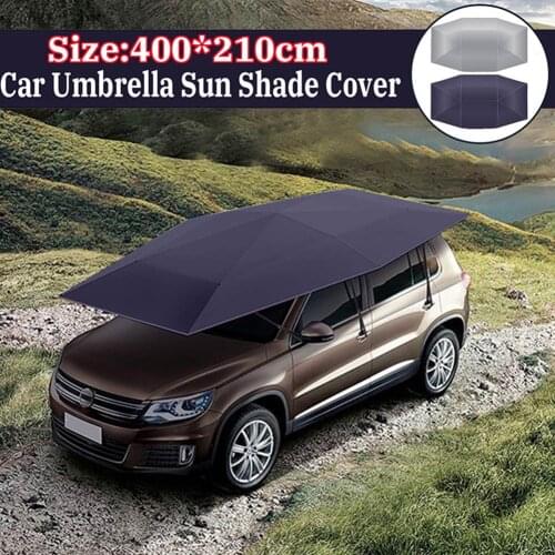 Car Umbrella Sun Shade Cover Tent Cloth Canopy Sunproof 400x210cm for Outdoor M8617