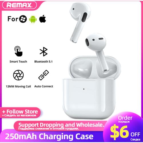 Remax Bluetooth Earphones Wireless Stereo Earbuds for Music Call Headphone Sport Headsets For Smart Phone iPhone Xiaomi TWS-10i