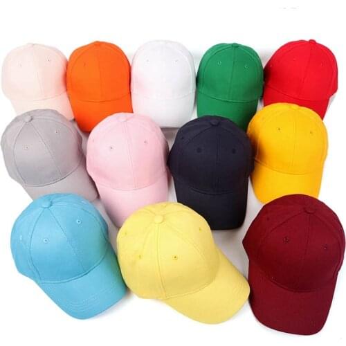 16 Colors Shading Child Adjustable Baseball Cap Fashion Spring Summer Boy Girl Solid Color Korean Version Snapback Dad Hat