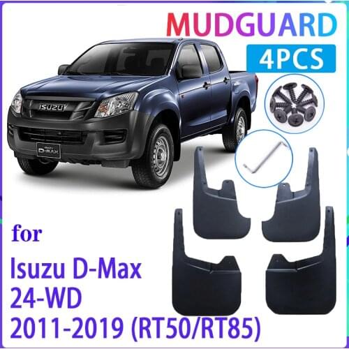 Car Mud Flaps for Isuzu D-Max 2011~2019 DMAX 2012 2013 2014 2015 2016 Mudguard Splash Guards Fender Mudflaps Auto Accessories