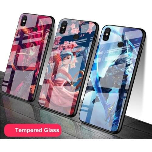Shadow Fiend Dota 2 DIY Tempered Glass Phone Case for Redmi 7A 8 9 NOTE 9 8 7 6 Pro Luxury printed cover shell