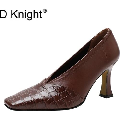 Кожаные туфли-лодочки D Knight China At AliExpress