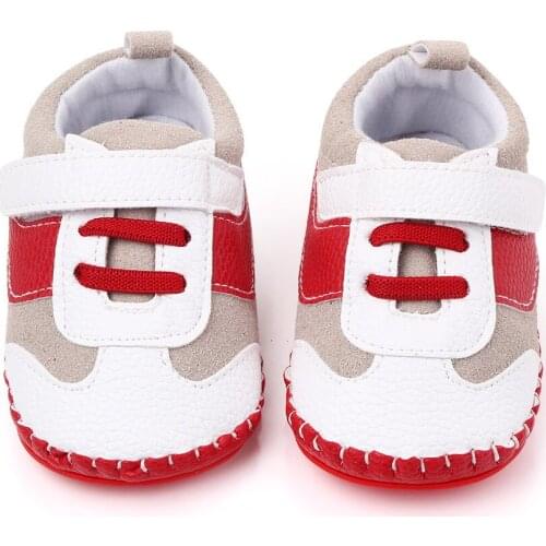 Baby Shoes Pu Leather Shoes Sports Sneaker Newborn Baby Boys Girls Star Pattern Shoes Newborn Soft Anti-slip Shoes