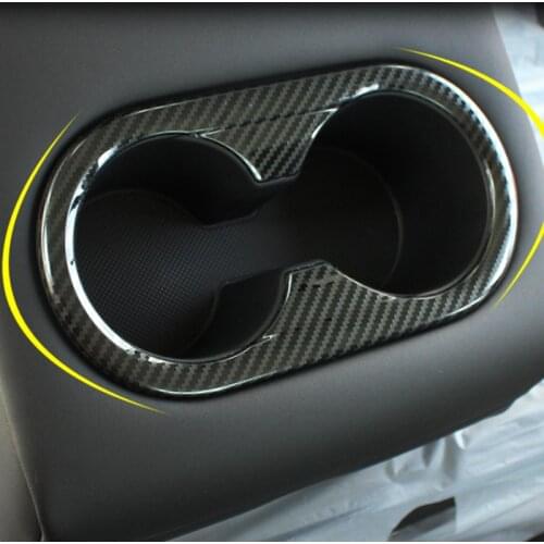 For Kia 2020 2021 Optima K5 Rear Seat Stainless Steel Water Cup Frame Trim Car Internal modeling Accessories