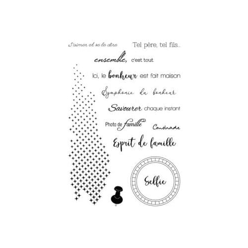 French clear Silicone Rubber Stamp for DIY scrapbooking/photo album Decorative craft 0685