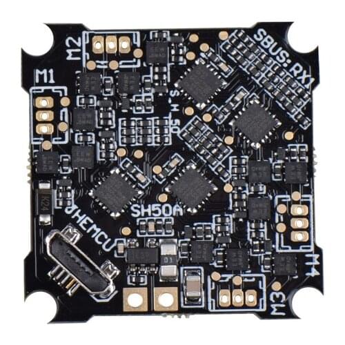 SH50A MPU6000 F411 OSD BEC 2.5A Flight Control 5A ESC AIO 2-3S for RC Cinewhoop Toothpick Duct Drone FPV Racing Freestyle