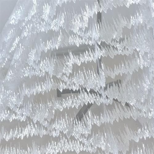 Lace Fabric 2021 Latest French Embroidered Tulle Lace Africa Sequins Mesh Lace Fabric