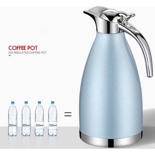 Kitchen Tool 2L Thermos Household Kettle Pot Thermos Large Capacity Thermos Thermos Pot Kitchen Home Stainless Steel Thermos Pot
