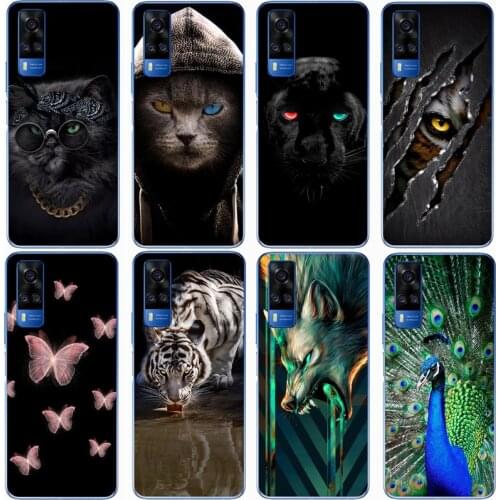 Fashion Soft silicone TPU Back Cover For VIVO X60 Pro Phone Funda Case For Vivo X60 Pro Plus Cute Cartoon Case