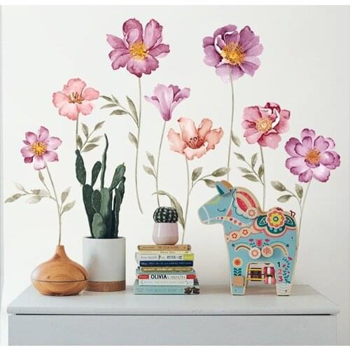 Chinoiserie Wallpaper Bedroom Wall Covering Modern Vintage Pink Floral Wallpaper Blue Tropical Butterfly Birds Flower Wall Paper