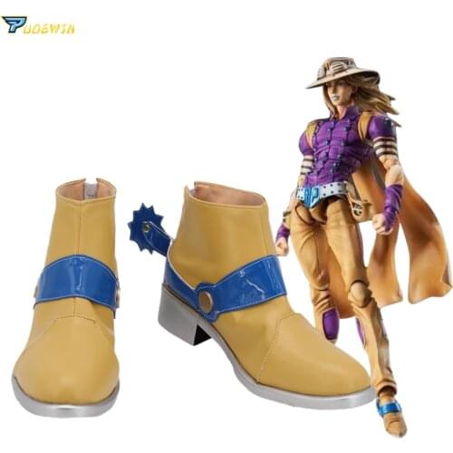 Anime Julius Caesar Zeppeli Cosplay Shoes Custom Made Boots