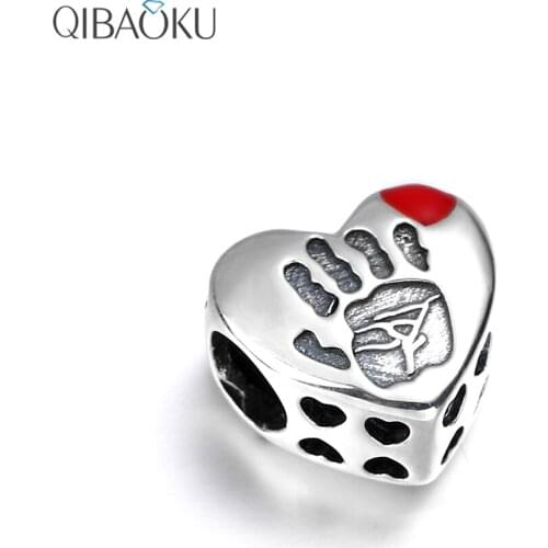 925 Sterling Silver Dazzling Heart Shape Beads for Women Jewelry Making Forever Love Charm