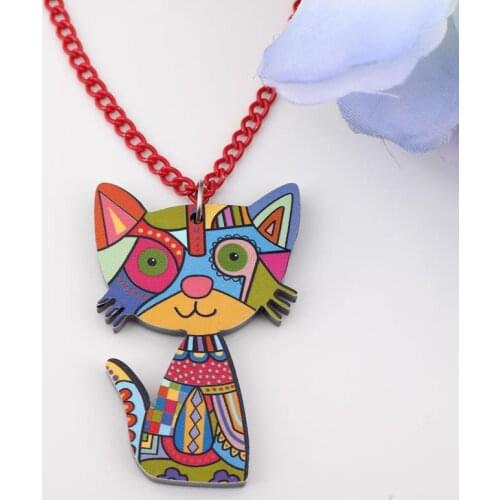 Bonsny cat lovely new 2014 spring/summer style necklaces & pendant for girls design style woman man jewelry cute