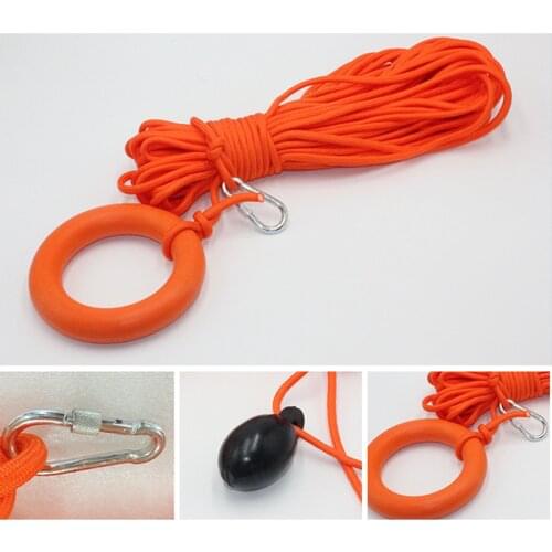 Water Buoyant Floating Ring Float Buoy Safety Life Saving Rope Non-slip Surface Floating Rings for Swimming Canoeing Kayaking