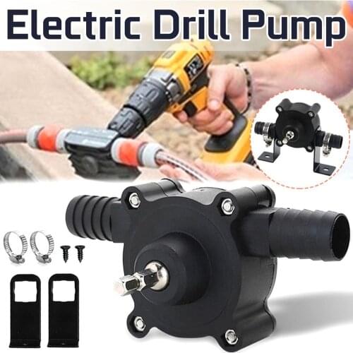 Portable Electric Drill Pump Diesel Oil Fluid Water Pump Mini Hand Self-priming Liquid Transfer Pumps