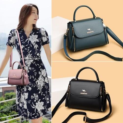 Simple Women Shoulder Bag Luxury Designer Handbag Pu Leather Messenger Bags Casual Tote Bag Female Wild Top Handle Crossbody Bag