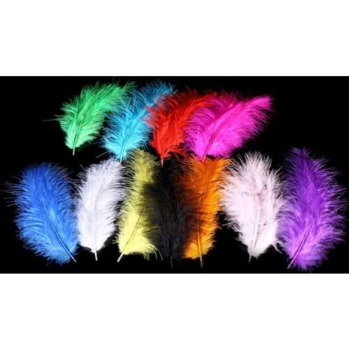 50PCS/LOT 10-15CM Turkey Feathers Fluffy Wedding Dress DIY Jewelry Decoration decorative Accessories Natural Feathers