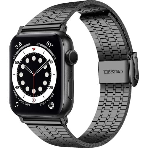 Stainless Steel Strap For Apple Watch 6 Band SE Strap 44mm 40mm iWatch Series 5 4 Watchbands For Applewatch 3 42mm 38mm Bracelet