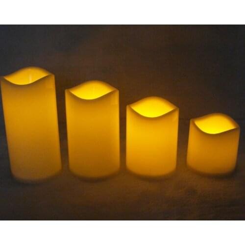 Romantic Flameless LED Electronic Candles Light Wedding Scented Wax Home Decor