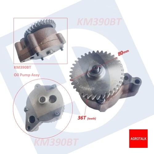 Lubrication oil pump assembl for Laidong KAMA KM390BT for tractor like Luzhong, part number