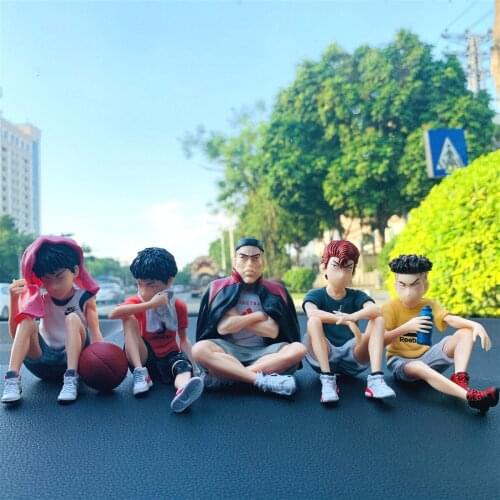 Seated Slam Dunk Master Xiangbei Five Tigers Trend Car Decoration Basketball Player Doll Cartoon Car Accessories Stop Sign