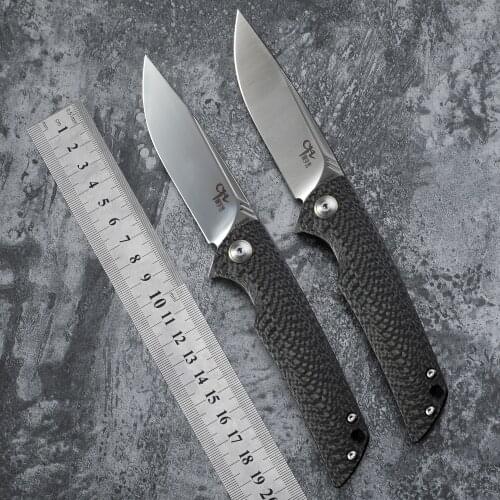 CH3510 VG10 Steel blade folding knife carbon fiber handle ball bearing camping self-defense walking hunting EDC pocket tools