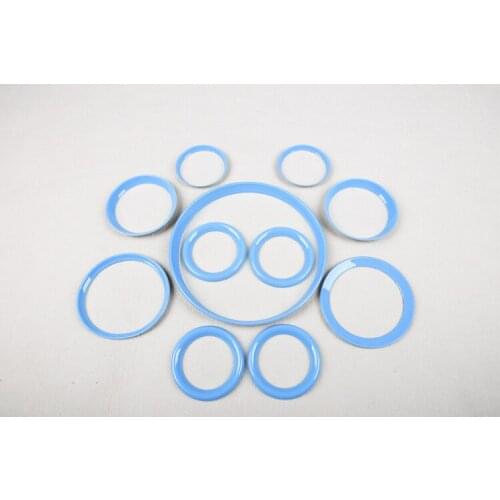 Brand New ABS Plastic UV Protected Interior Rings Mini Ray Style Pure Color For mini cooper R60 S (11 Pcs/Set)
