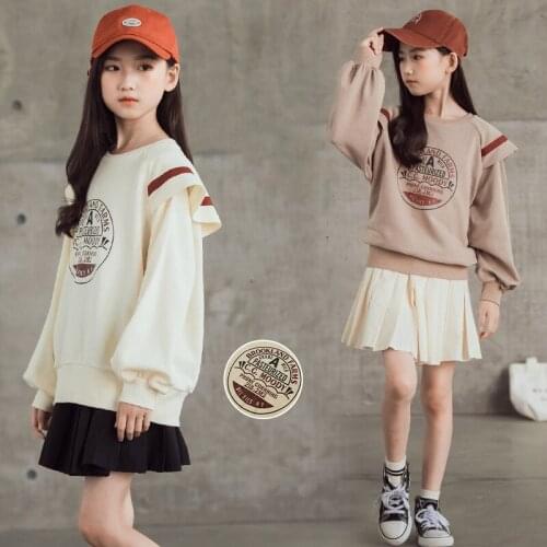 Girls' Sweatshirts Babys Kids 2021 Luxury Design Spring Autumn Top Toddler Pullover Beach Overcoat Outdoor Cotton Childrens Cl