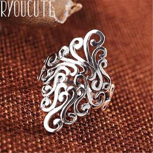Vintage Punk Big Flower Rings for Women Men Fashion Retro Antique Finger Ring Fashion Party Jewelry 2020 NEW