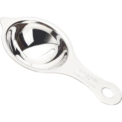 1 Pcs Stainless Steel Egg White Separator Tools Hand-Held Egg Divider Sieve Egg White Yolk Strainer Food-Grade Kitchen Egg Tools