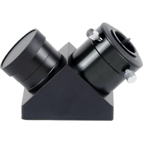 2inch 90 Degree Zenith Diagonal Mirror with 2inch to 1.25inch Converter Full Alloy Diagonal Adapter for Astronomical Telescope