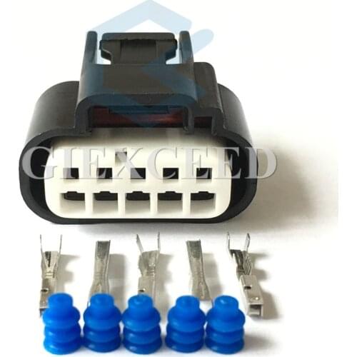 2 Sets 5 Pin 7283-5529 Waterproof Connector Housing Plug Socket 11904 For Toyoya